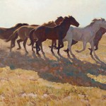 Maynard Dixon, Remuda, oil, 25 x 30, Jackson Hole Art Auction.