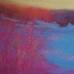 Anna Wainright, Dusk After the Snow, soft pastel, 12 x 18.
