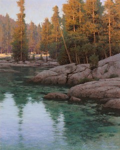 Dennis Doheny, Sunrise on the Toulomne, oil, 30 x 24.