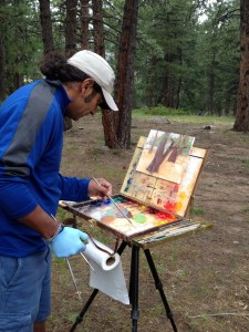 Plein-air Painter Raj Chaudhuri