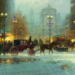 Snow Flurries on Michigan Ave