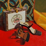 Black Pumps & White Cigar Box Purse by Jeannie Paty