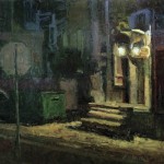 Susiehyer-Back-Alley-Nocturne,-36x48,-oil-on-canvas Back Alley Nocturne, oil, 36 x 48.
