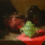 Copper and Jade, oil, 12 x 9.