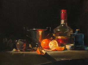 Quiet Festivity, oil, 12 x 16.