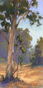 Dance of the Eucalyptus, pastel, 16 x 8.