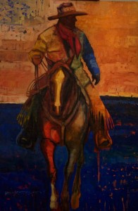 Duke Beardsley, I Speak to You Now With the Land's Voice, oil, 7 2 x 48.