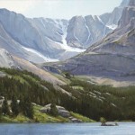 Summer Afternoon at Loch Vale, oil, 18 x 24.
