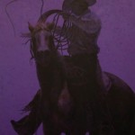 Whip Crack, oil, 48 x 52.