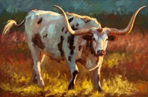 Cheri Christensen, Up Close and Personal, oil, 40 x 60.