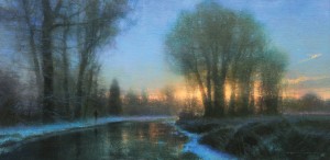 Brent Cotton, Up With the Sun, oil, 14 x 28.