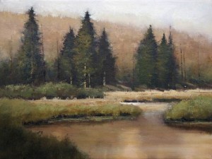 Shanna Kunz, Stillwater Spring, oil, 12 x 16.