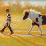 Cecile Morgan, End of the Day, oil, 12 x 24.