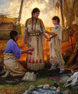 Martin Grelle, Wedding Preparations, oil, 60 x 50.