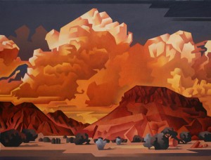 David Jonason, Abiquiu Turnout, 30 x 40.