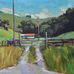 Samantha Buller, Hicks Valley, oil, 20 x 20.