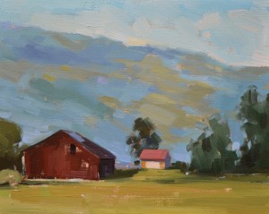 Samantha Buller, Sonoma Red, oil, 8 x 10.