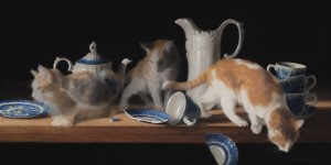Deborah Bays, Catalepsia, pastel, 18 x 36.