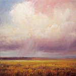 Matthew Higginbotham, Cloud Sweep Over Prairie Grass, oil, 40 x 40.