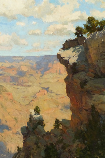 Bill Cramer, Life on the Edge, oil, 36 x 24.