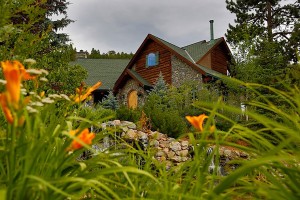 The Dunns’ home is nestled in a lush Rocky Mountain valley.
