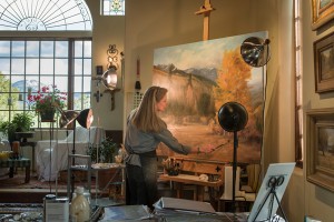 Cynthia Eckhardt's art studio