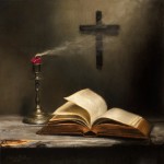 Michael DeVore, Extinguished, oil, 18 x 18.