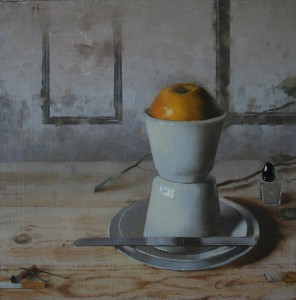 Matthew Saba, Harper, oil, 13 x 12.