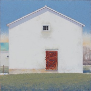 Red Door, oil, 60 x 60.