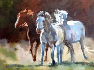 Laura Mehmert, Breakaway, oil, 24 x 30.