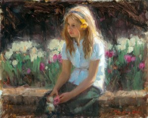 Bryce Cameron Liston, Life in Bloom, oil, 18 x 24.