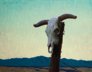 Jeremy Lipking, Twilight in Paiute Country, oil, 16 x 20, Maxwell Alexander Gallery.