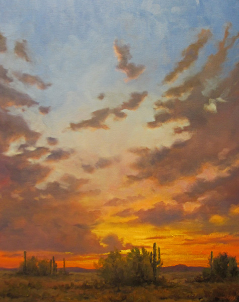 Jeff Love, Solitary Repose, oil, 30 x 24.