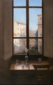 Melissa Franklin Sanchez, My Window, oil, 37 x 24.