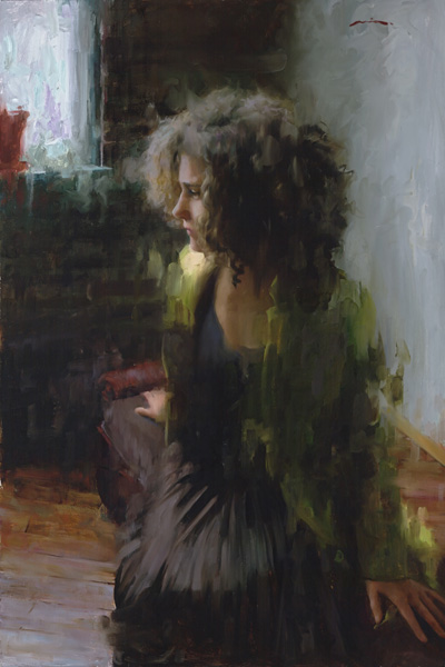 Mia Bergeron, Disperse, oil, 30 x 20.
