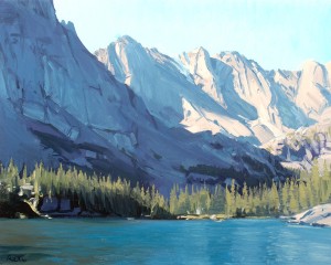 Nicholas Reti, oil, Loch Shadows, oil, 16 x 20.