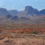 Richard Prather, Ocotillo Flats, oil, 16 x 54.