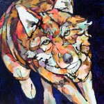 Amy Ringholz, Mod, oil/ink, 48 x 48.