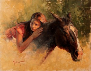 Abigail Gutting, Savana, oil, 16 x 20.