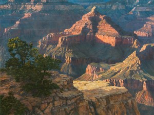 Brenda Howell, South Rim Majestic, oil, 30 x 40.