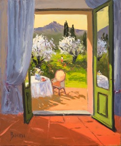 Evelyne Boren, Spring is Finally Here, oil, 30 x 36.
