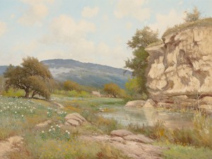 Porfirio Salinas, Texas Summer, oil, 30 x 40.