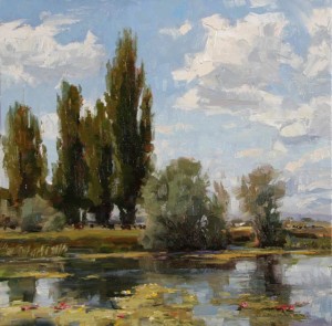 Robert Moore | The Pond, oil, 24 x 24.