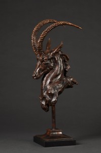 Tim Shinabarger, The Swordsman, bronze, 27 x 12 x 10.