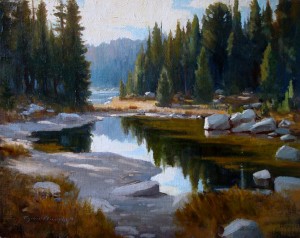 Tyler Murphy, Late Afternoon Hike, oil, 16 x 20.