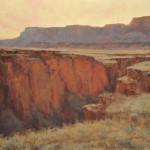 Greg Scheibel, Vermillion Cliffs at Dusk, oil, 18 x 24.