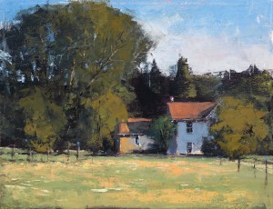 Romona Youngquist, Ribbon Ridge Farm, oil, 11 x 14.