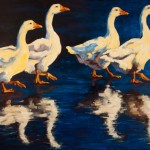 Tread Lightly, oil, 36 x 48.