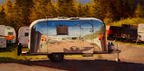 Douglas Morgan, Shiny Classic, oil, 12 x 24.