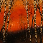 Christopher Owen Nelson, Fever Dream, carved and painted acrylic, 36 x 72.